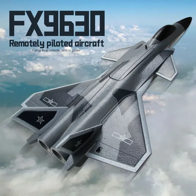 

FX9630 RC Plane J20 Fighter Remote Control Airplane Anti-collision Soft Rubber Head Glider with Culvert Design Aircraft RC Toys