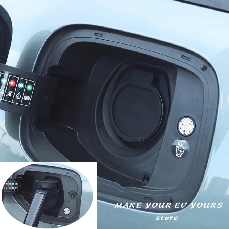 

For ZEEKR 001 2021 2022 2023 Rubber Charging Port Cover Fast and Slow Charging Protective Water proof Cover