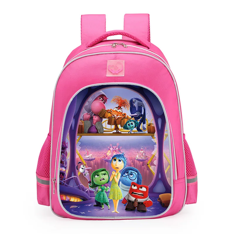 Fashion New Inside Out Print Joys Pink School Shoulders Bags Backpack High Capacity Children Book Storage Bag Kids Birthday Gift