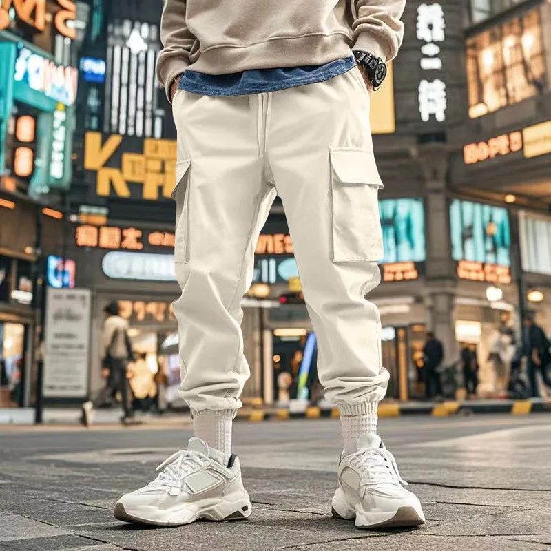 Autumn American Outdoor Multi-Pocket Men's Loose Trend Casual Sports Footwear Pants