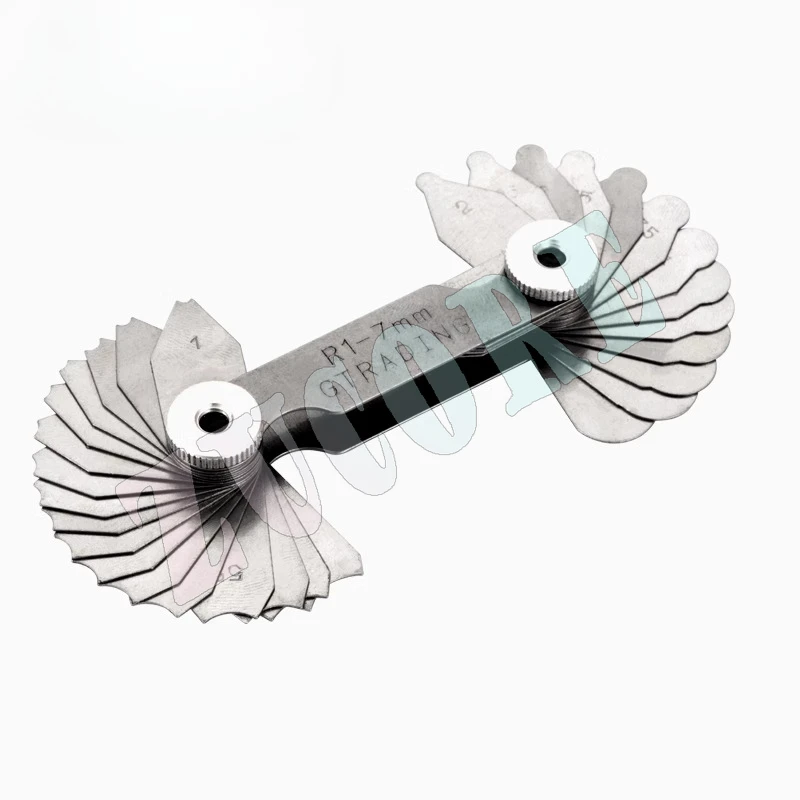 

Dashko Radius Comparison Gauge R Gauge Plate Full Set of High Precision Stainless Steel R Angle Template Curvature