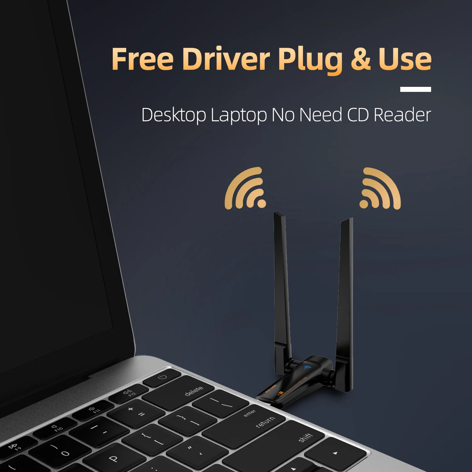 محول واي فاي USB ثنائي النطاق بسرعة 600 ميجابت في الثانية من PIX-LINK، جهاز استقبال شبكة لاسلكي 5G و2.4G مع وضع AP، سهل الإعداد UAC21D