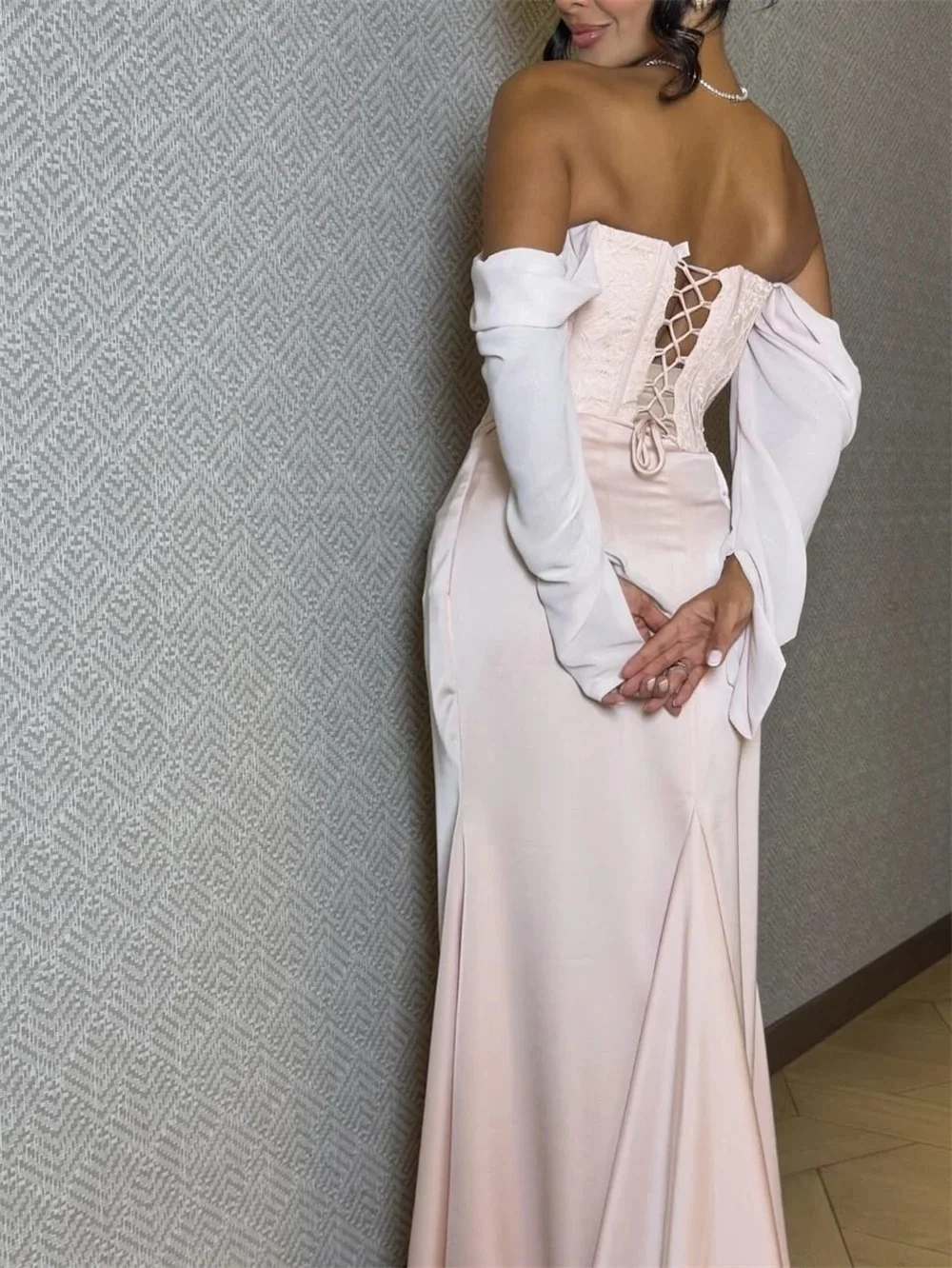 فساتين سهرة رسمية على شكل قلب طويلة مناسبة حسب الطلب للحفلات الراقصة الرعوية للجنسين جيرسي ريترو دبي السعودية العربية حسب الطلب