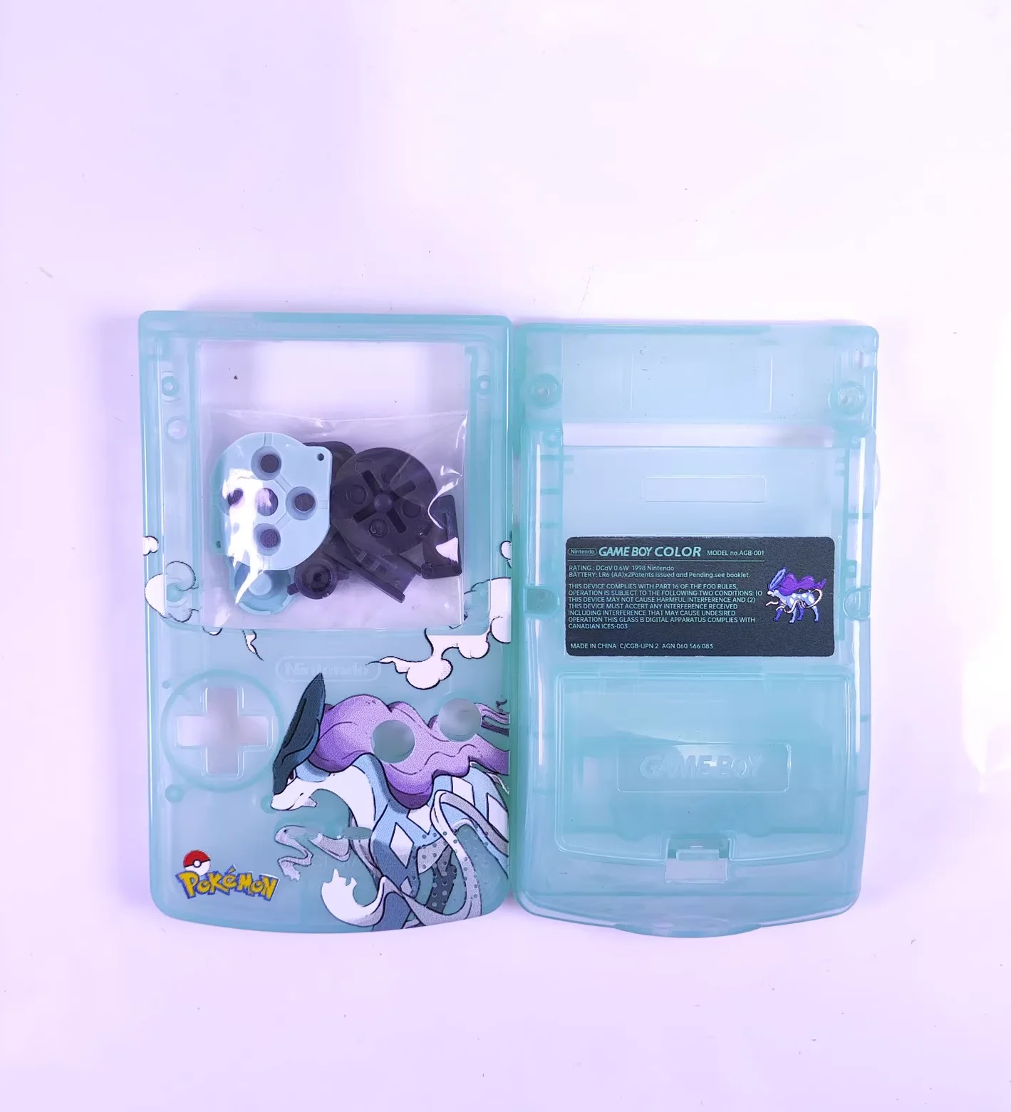 GBC Pokémon case GAME BOY COLOR GBC fully fitted case compatible with point-to-point screens, IPS and original screens