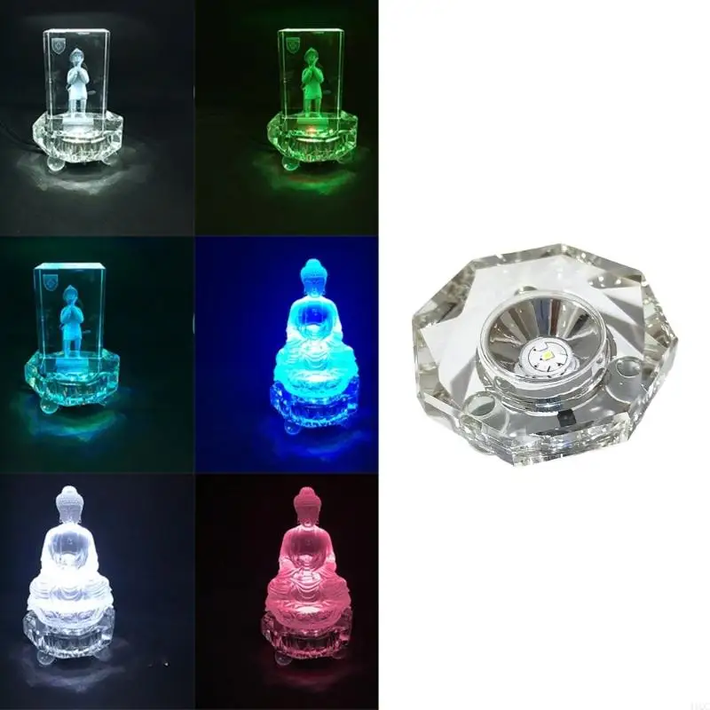 Crystals Display Stand Featuring Dynamic Color Energy Efficient LED Illuminated 