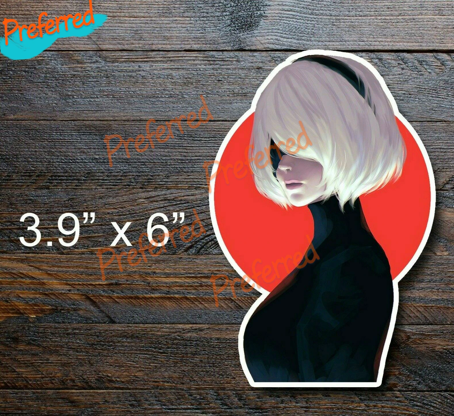 Nier Automata YorHa Hentai Lewd Thighs Ecchi Lewd Anime Waifu Car Bumper Vinyl Sticker Car Decal for Your All Car Window Bumper