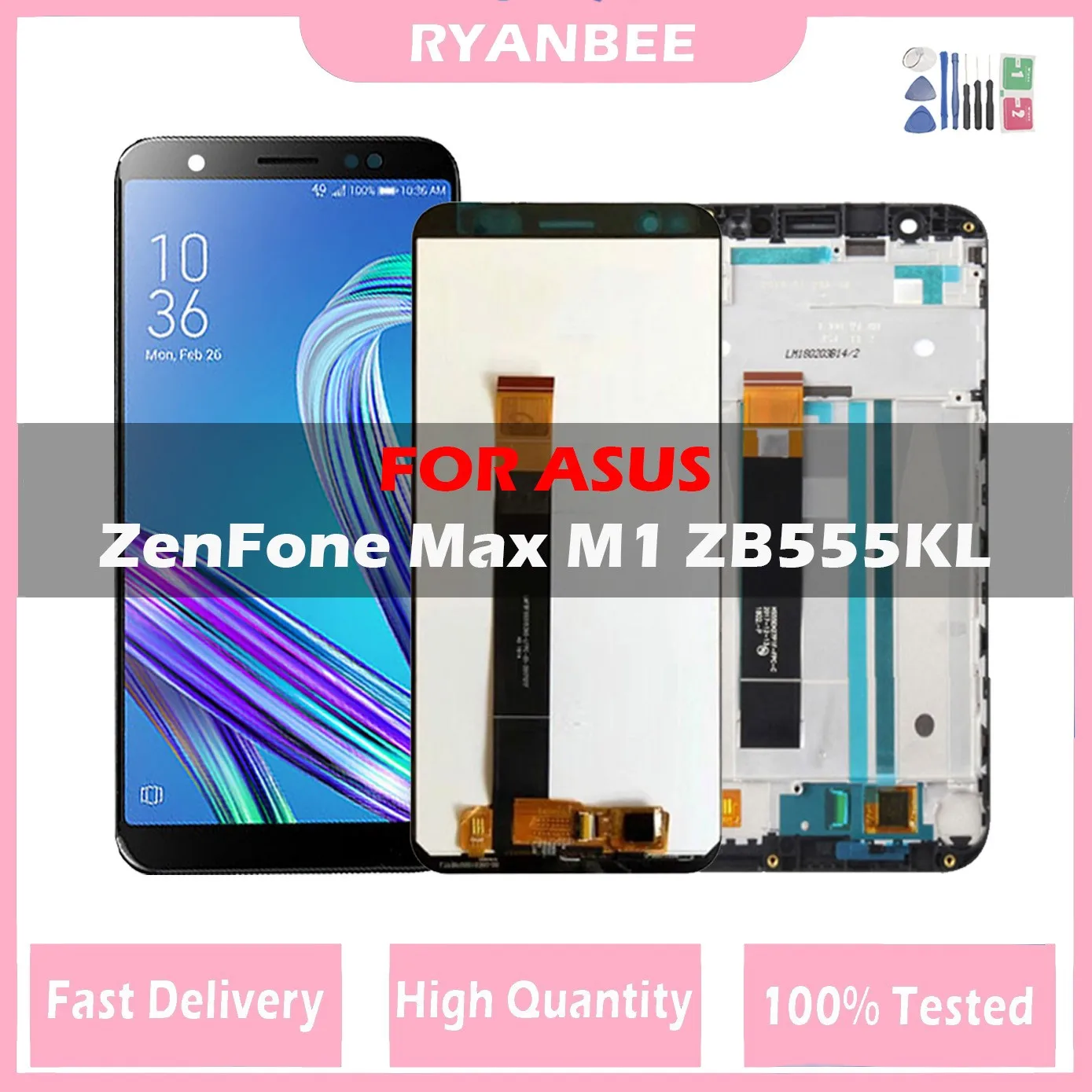 

5.5" LCD Display For ASUS Zenfone Max M1 ZB555KL LCD Display Touch Screen Assembly Replacement Screen For Ausu X00PD LCD