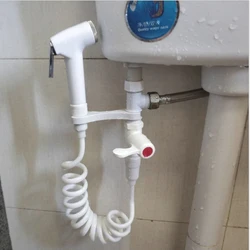 Handheld Portable Diaper Bidet Toilet Shattaf Sprayer Bathroom Shower Head Nozzle with Telephone Long 1.5m