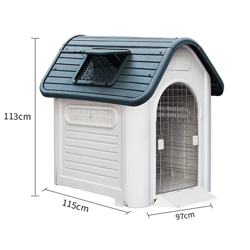 XL size comfortable kennel rainproof windproof design practical outdoor pet house fashionable dog cage