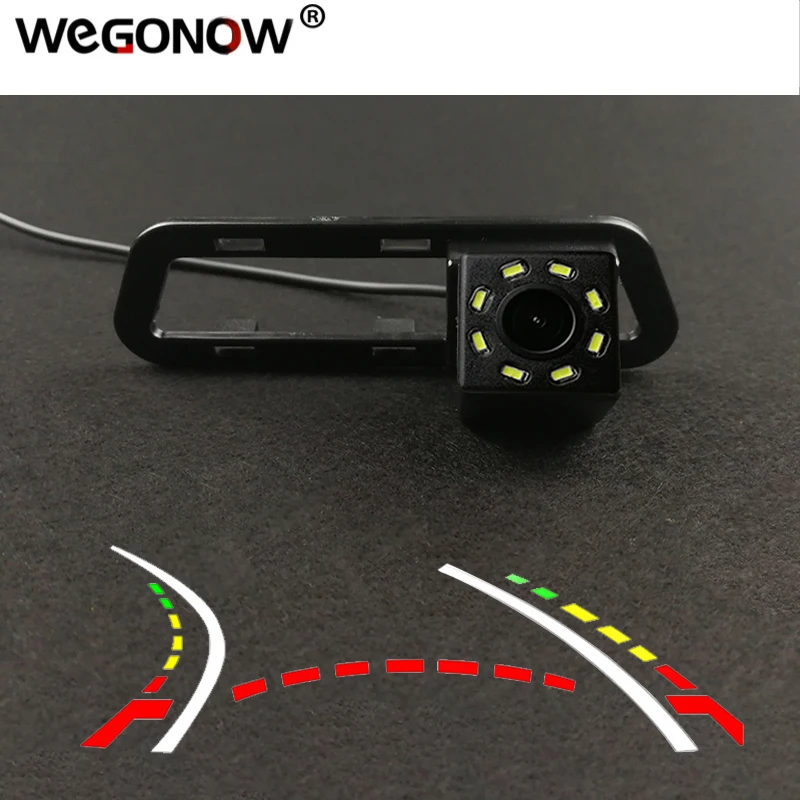 HD Wireless Car CCD Rear Camera Fisheye 4 8 12 led dynamic Night Vision bracket waterproof For Nissan Tiida 2011 2012 2013 2014