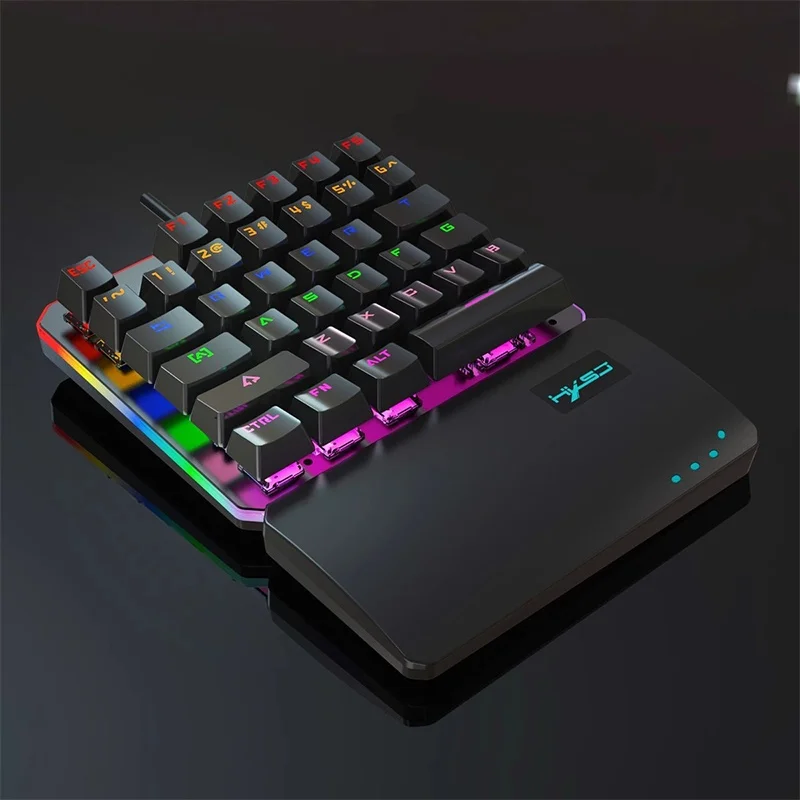 2024 Latest One Hand Keyboard Mechanical Gaming Phone Ipad Pubg Android Iophone Lol Mechanical One Hand Keypad Gift