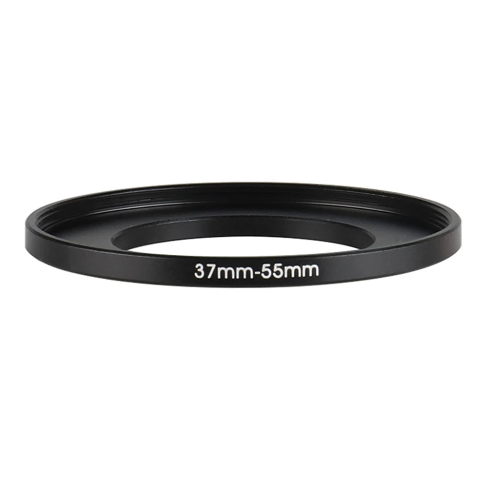 Aluminum Black Step Up Filter Ring 37mm-55mm 37-55 mm 37 to 55 Filter Adapter Lens Adapter for Canon Nikon Sony DSLR Camera Lens