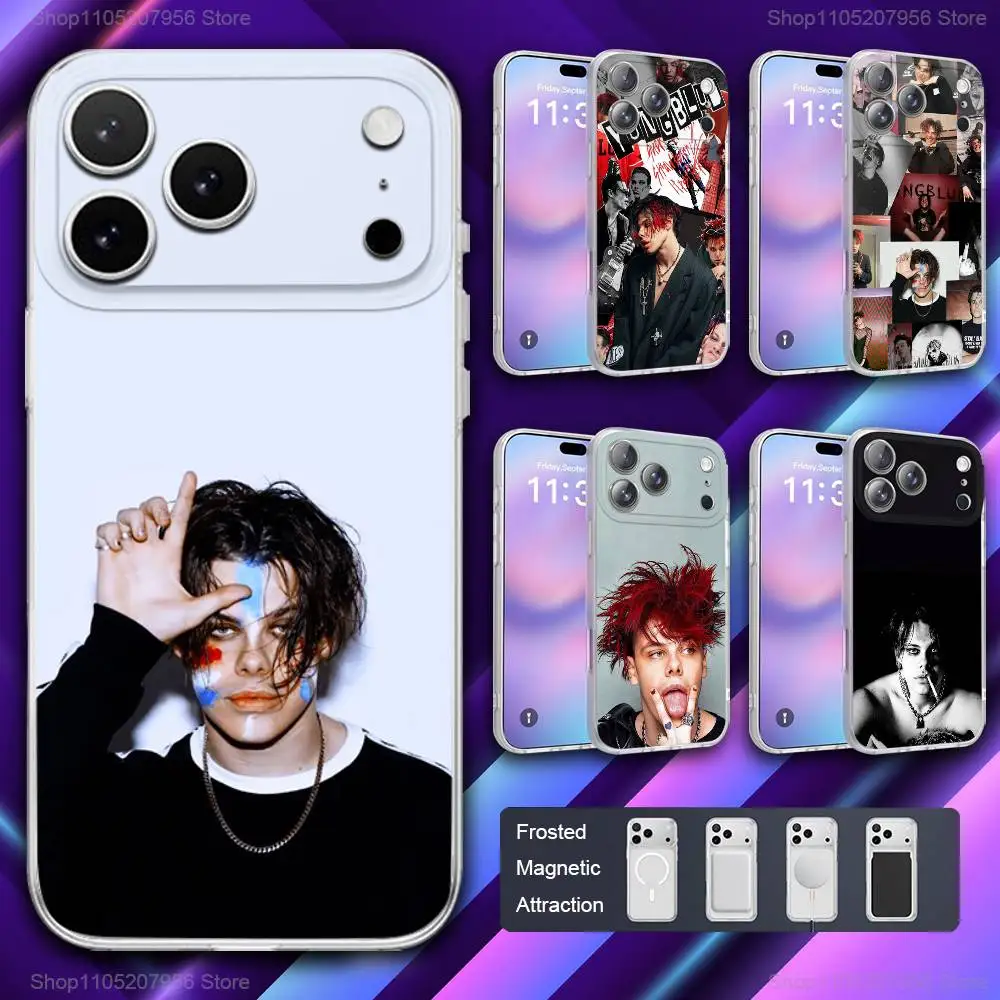 

R-Rock Y-Yungbluds Phone Case For iPhone 11,12,15,14,13,17,16,Pro,Plus,E,Max,Air,Mini Magnetic Frosted Cover
