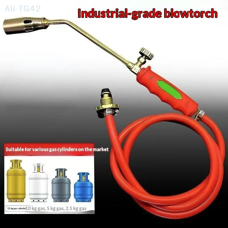 pogyrt LPG Flamethrower Single And Double Switch Type Liquefied Gas Torch Welding Spitfire  Propane Soldering Flamethrower