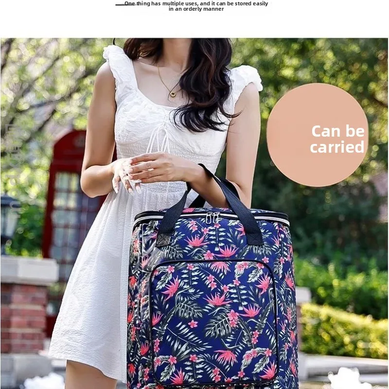 portable-folding-shopping-cart-with-hand-pull-rod-and-universal-wheels-carbon-steel-bag-convenient-for-travel-and-groceries
