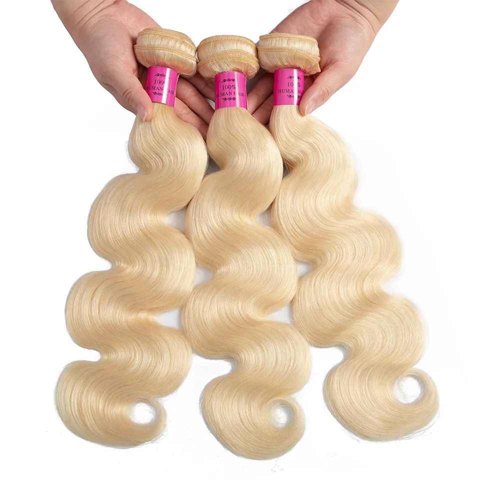 613 Blonde Body Wave Bundels Braziliaanse Hair Weave Bundels 1/3/4 Stks Menselijk Haar Bundels Remy Hair Extensions