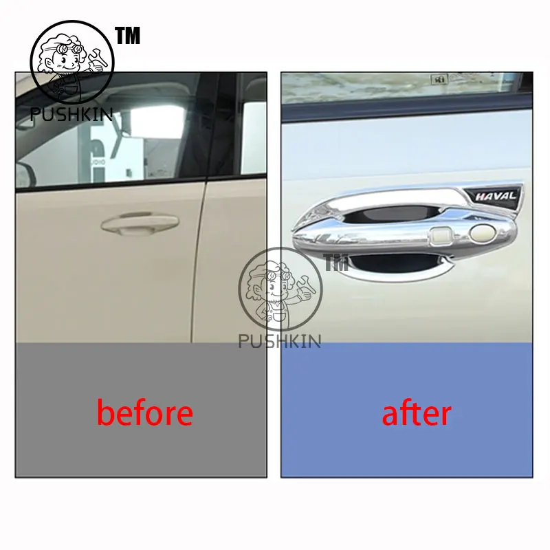 For HAVAL H6 4th 2024 2025 Accessories Car Door Pull Doorknob Catch Door Handle Bowl Cap Decoration Cover Trim Accsesories view 2