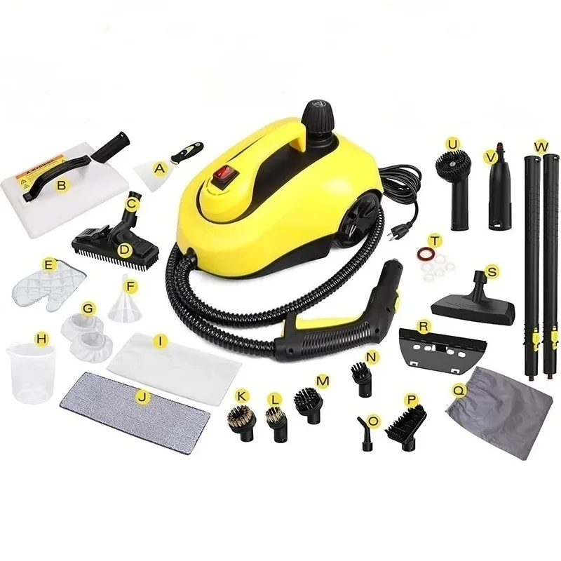 

High Temperature Household Steamer High Pressure Steam Cleaner with Seat Cushion Floor Carpet Car Wheels