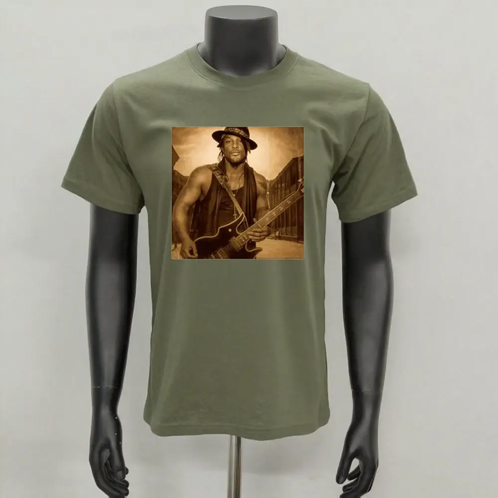 RIP D'Angelo سوف نذكرك دائمًا.1974-2025 تحية القطن قميص D'Angelo براون السكر الفودو للجنسين الصيف الرجال المحملة XS-3XL