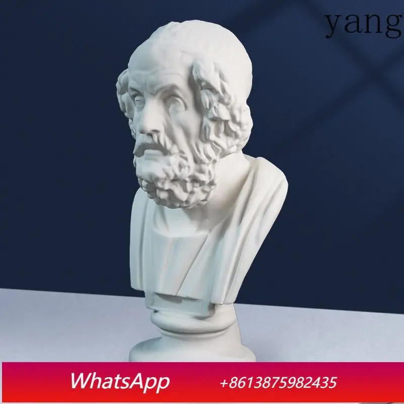 

YJQ 68cm plaster head art teaching aids character portrait still life decorative ornament sketch painting portrait