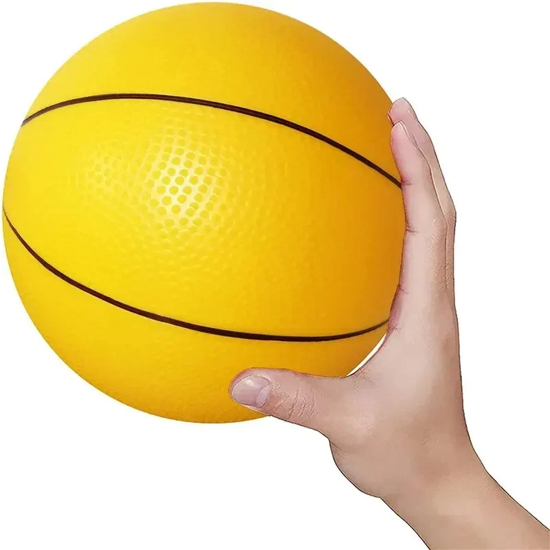 Kid Toy Squeeze Soft Foam Rubber Ball Orange Hand Wrist Exercise Stress Relief Colorful Squeezing Ball Basketball Training Ball