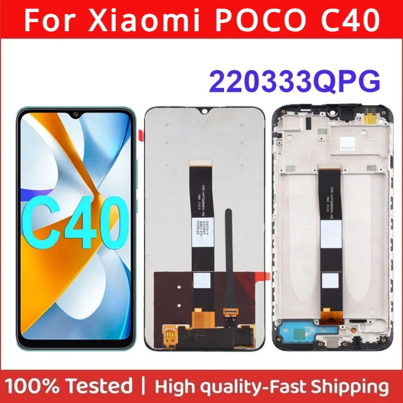 

6.71" IPS For Xiaomi POCO C40 220333QPG LCD Display Touch Screen Replacement Digitizer Assembly Repair Parts