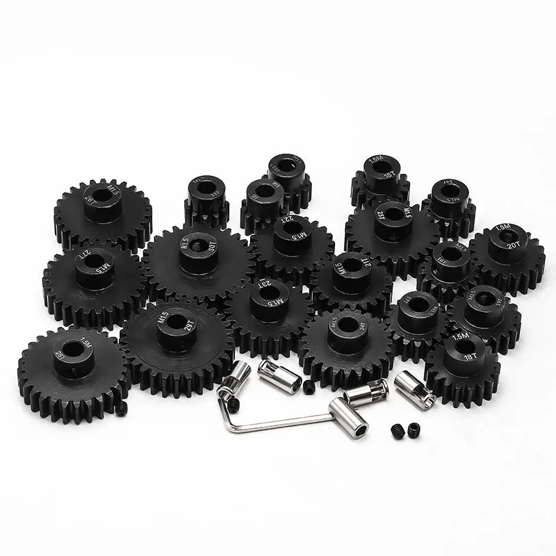 

5 шт. стальной комплект шестерен двигателя 0,5-0,8 мм 11T-30T для обновления Traxxas X-MAXX/XRT | Прочные детали радиоуправляемого автомобиля" (128 сборов)