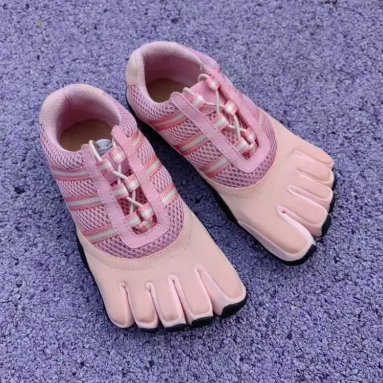 Mens Womens Non-slip Outsole Walking Shoes Training Athletic Shoes Quick Dry Five Toe Shoes Outdoor Breathable Lightweight Shoes