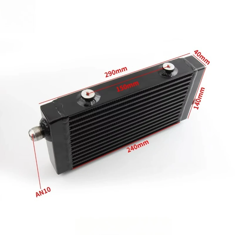 Universal Single Cross Flow Auto Radiator 100% Alloy Aluminum Professional Tested 9.5x5.5x1.58 Inches New 1 Year