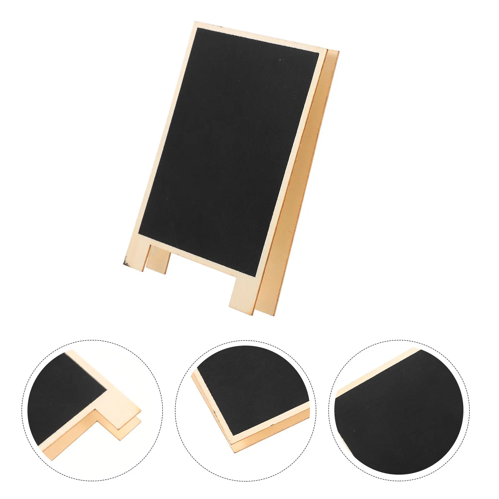 6pcs 6 Mini Standing Smooth Chalkboards Erasable Message Boards for Home Office Hotel Decor Tabletop Signs