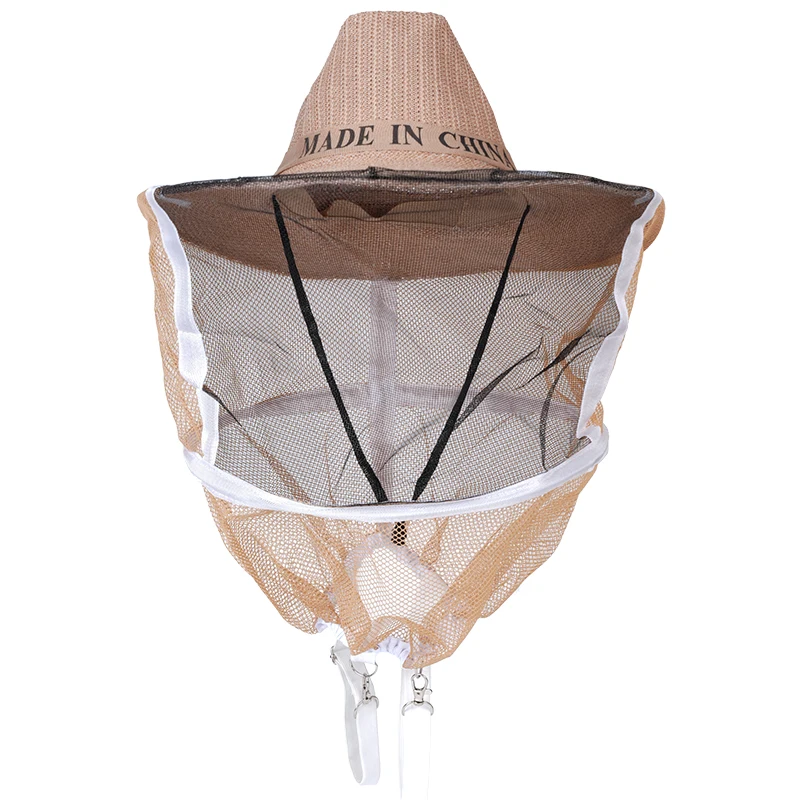 Beekeeping Hat Anti Bee Hat Breathable with Veil Mosquito Bee Insect Net Veil Head Face Protector Beekeeper Equipment