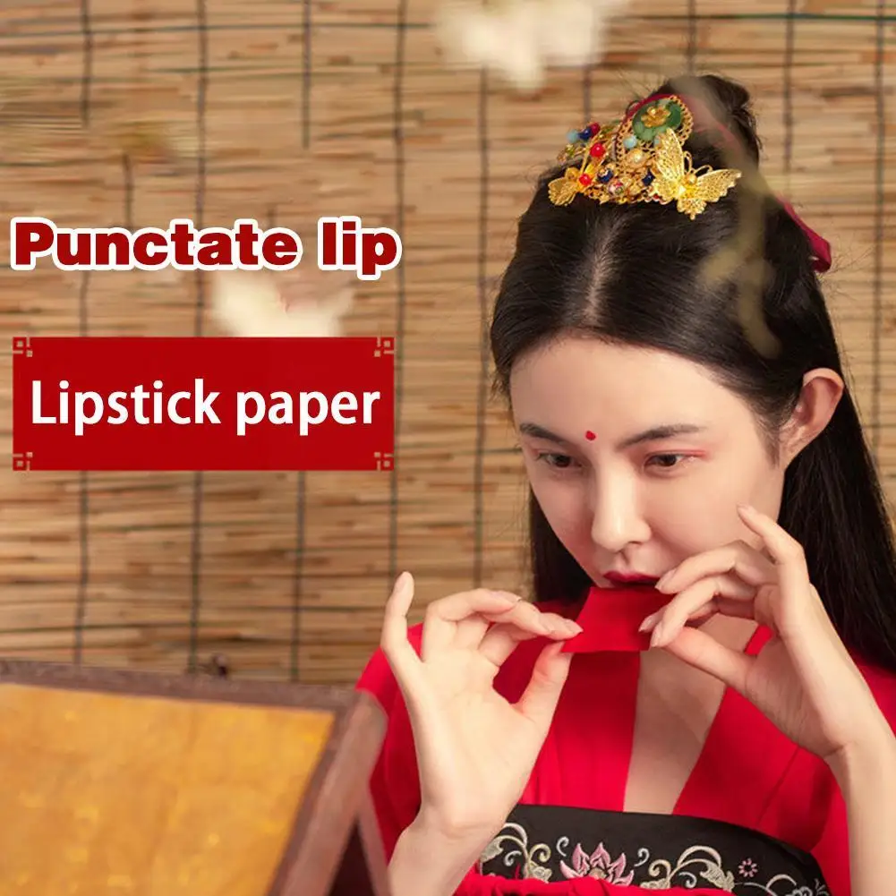 Ancient Chinese Lipstick Paper Long Lasting Lip Gloss Pink Sexy Cosmetic Women Lipsticks Velvet Red D0H6