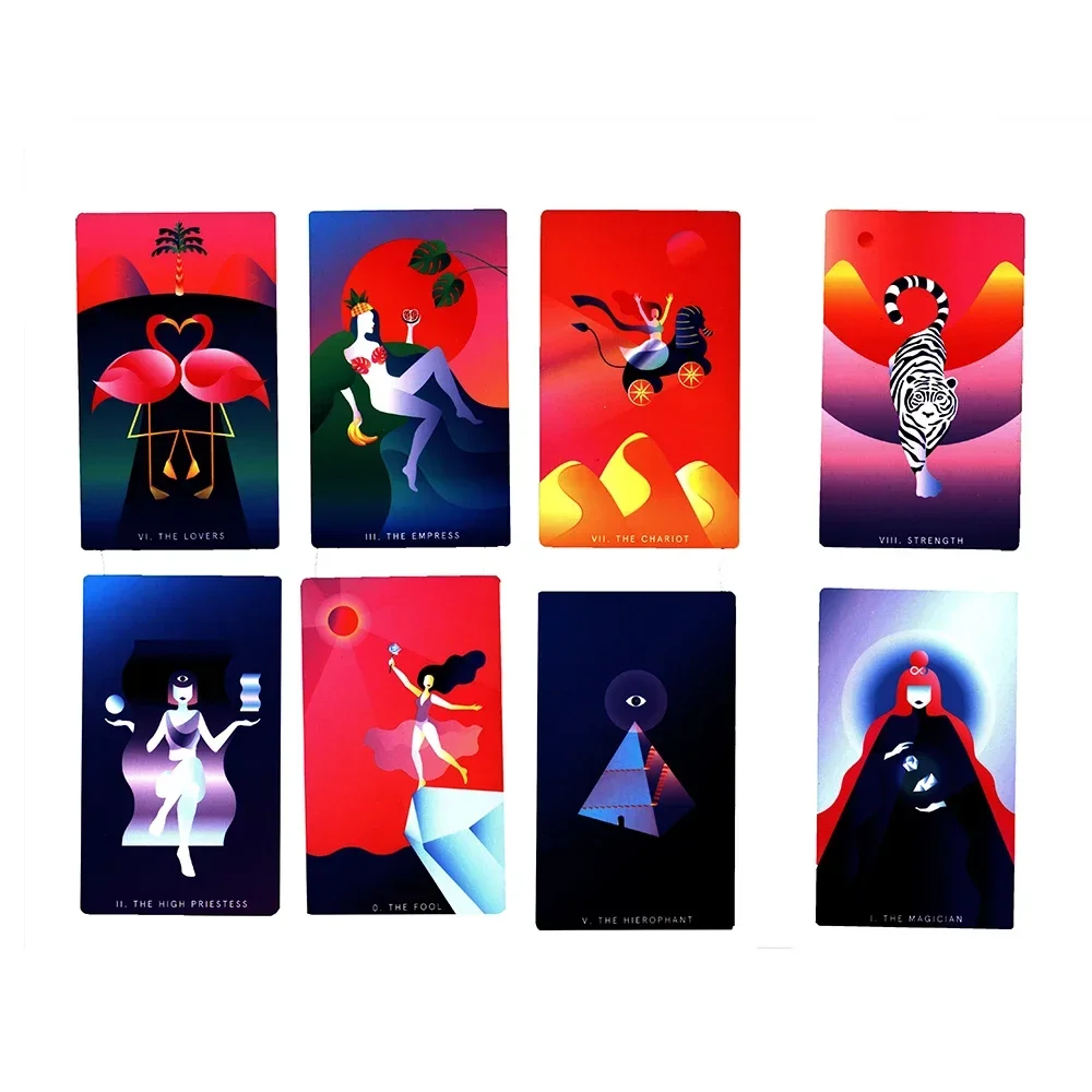 بطاقات التارو الصوفي لأيام الأحد بطاقات التارو للمبتدئين Ot لعبة الحفلات سطح السفينة العرافة الغامضة النسخة الإنجليزية 78 بطاقة #4