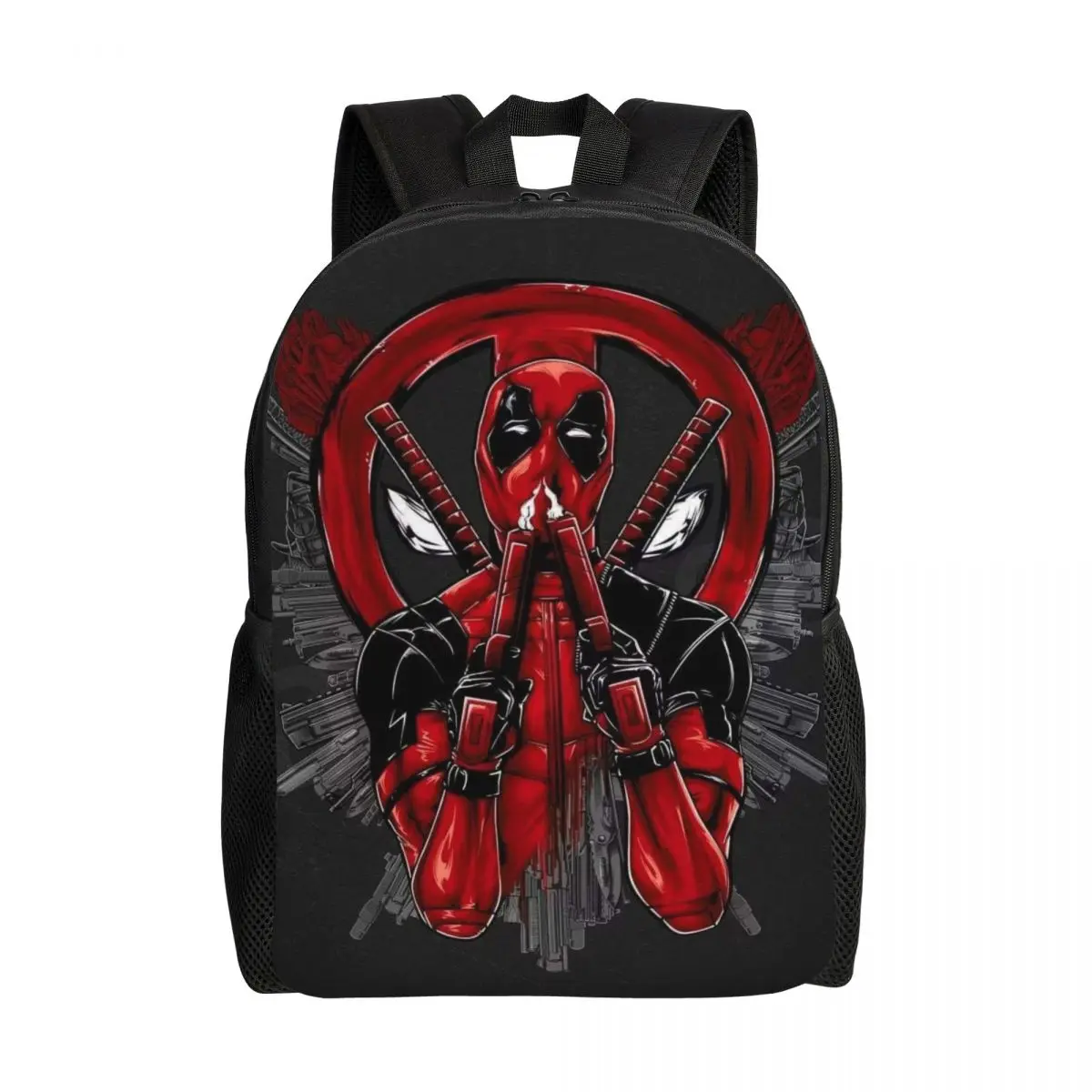 

Рюкзак из пленки Дэдпула на заказ для женщин и мужчин, водонепроницаемая школьная сумка для комиксов с принтом, сумки для книг