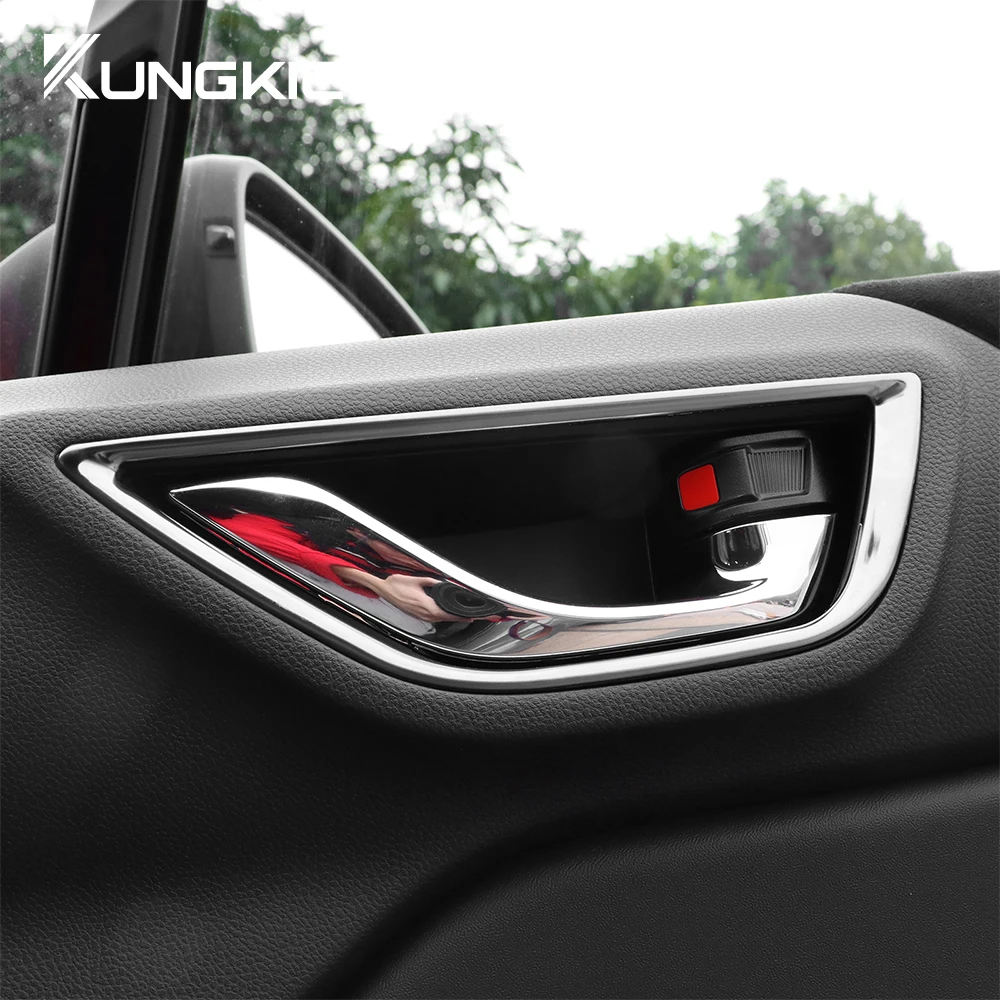 Car Door Handle Bowl Frame Decoration Cover for Subaru BRZ Toyota GR86 2021 2022 2023 2 Pcs Stainless Steel Sticker Accessories