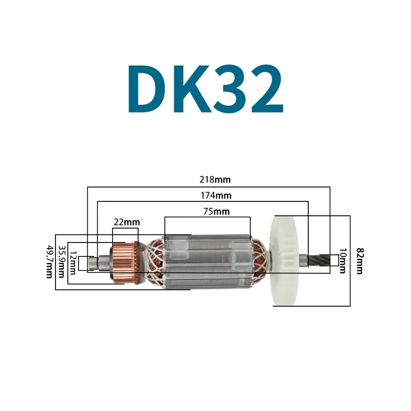 Armature Rotor DK32 AC220V-240V for WEKA Core Drill Motor Replacement Spare Parts
