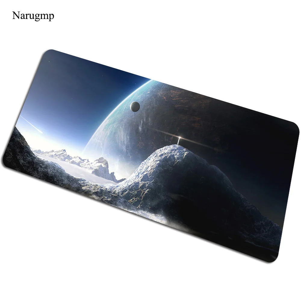 Landscape mouse pad Building Computer mat 800x400x3mm gaming mousepad Space Station padmouse keyboard games pc gamer desk