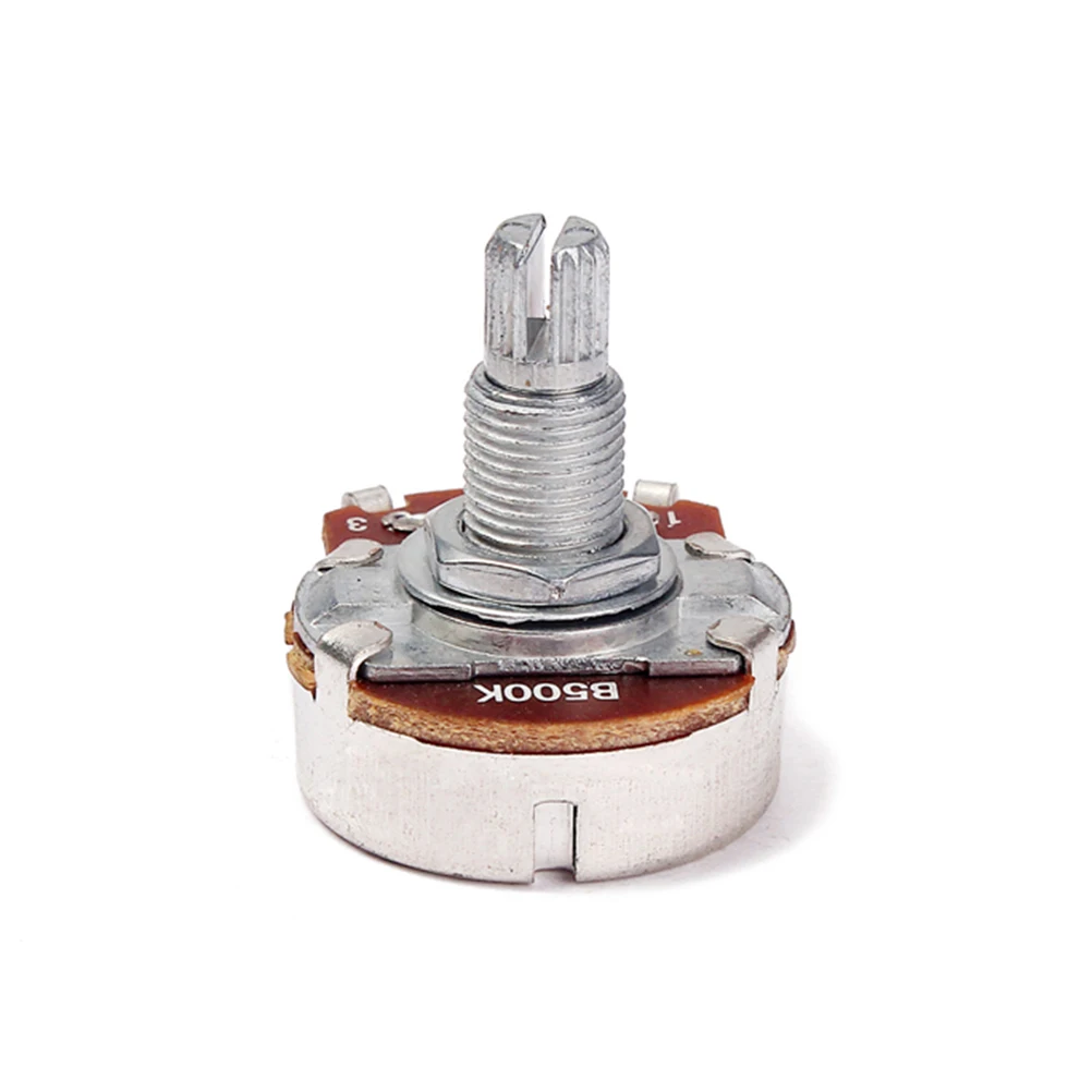 

Potentiometer Linear Switch Replacement Knurled Knobs Control B500K Volume Guitar