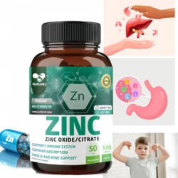 Zinc Supplements - Boosts Energy Production, Immune Support, Antioxidant