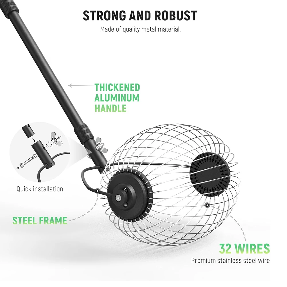 New Arrival Essential Tool for Professional Training Large Capacity Fast Tennis Ball Pickerpromote sales