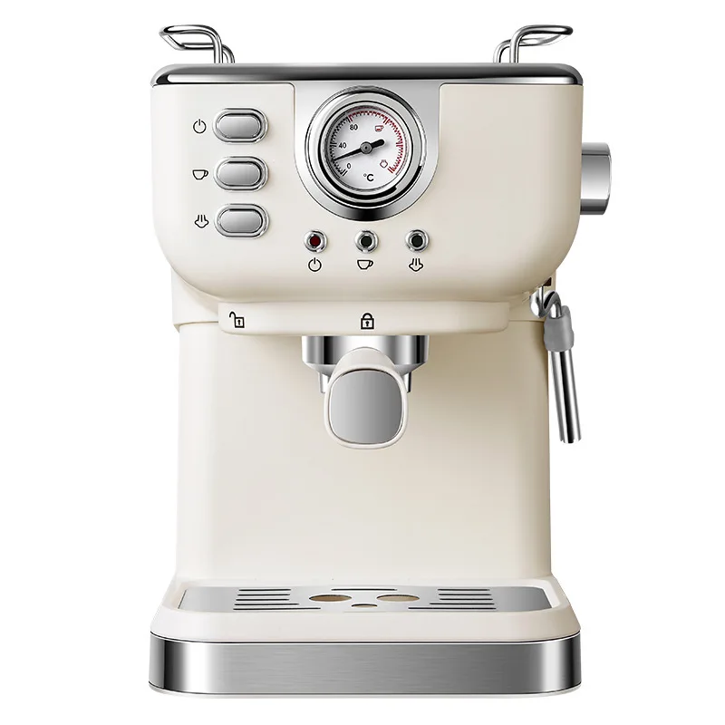 Home Office Semi Automatic Espresso Machine High Pressure Coffee Maker Steam Milk Frother Capsule Coffee Machine