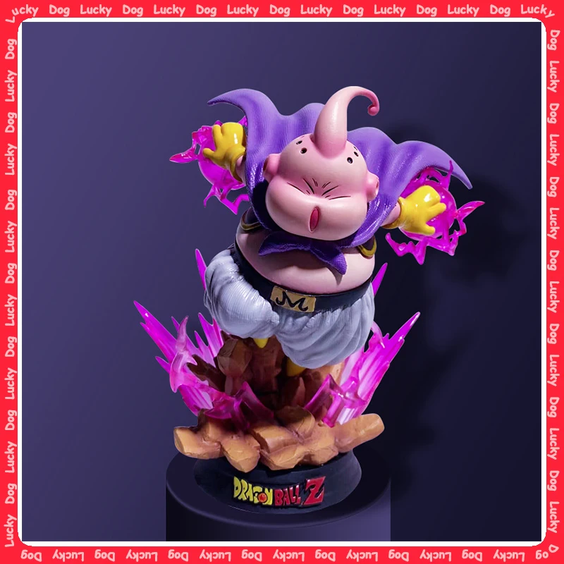 

20 см Majin Buu ПВХ Fat Buu Фигурки GK Статуя со световой основой Коллекция Модель игрушки для детей Подарки