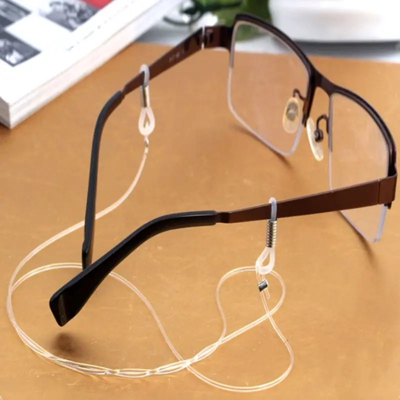 Transparent Eyeglasses Anti Slip Strap Stretchy Neck Cord Outdoor Sports Eyewear Dropship