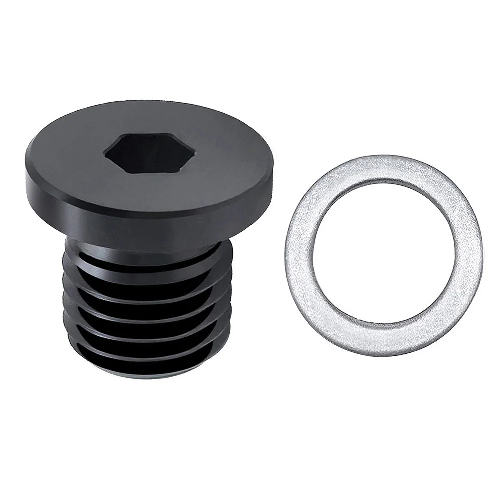 Aluminum Universal M12*1.5 Threaded Hex Socket Plug with Gasket Seal Car Accessories