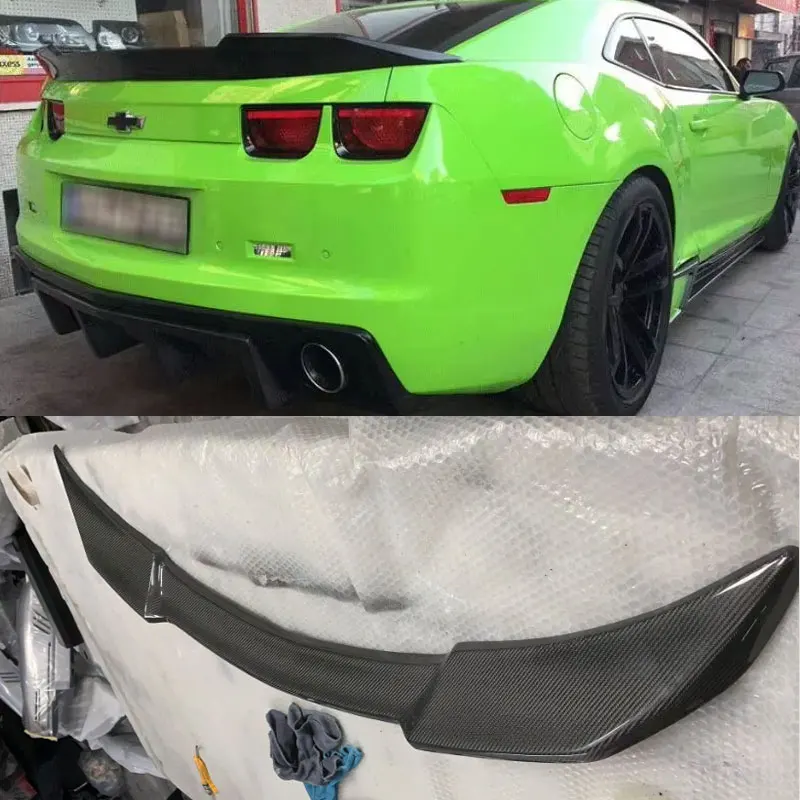 

Carbon Fiber Rear Trunk Lip Spoiler For Chevy Chevrolet Camaro ZL1 2010 2011 2012 2013 Tail Fins Rear Wing