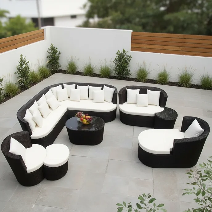 

# Outdoor Garden Furniture Antique Large Wicker Sofa Sets