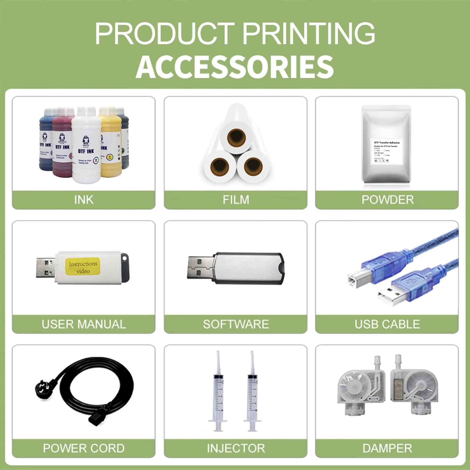 XP600 DTF Printing Machine PET Film DTF Printer DIY T-shirt Printing Machine 30cm XP600 DTF Printer A3