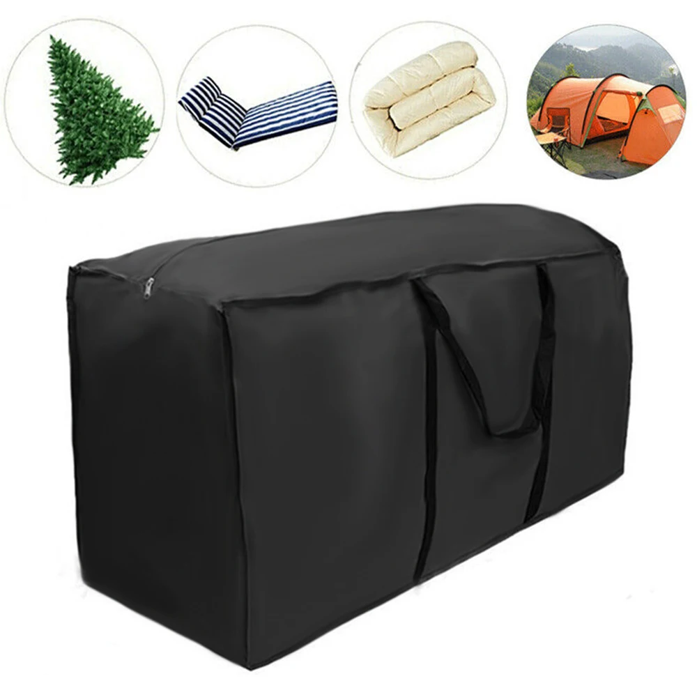 Furniture Cushion Storage Bag Waterproof Anti-UV Christmas Tree Storage Bag Multi-function Outdoor Garden Patio Storage Supplies