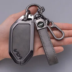 Suitable for 2024 Kia EV5 key cover new ev5 car alloy key remote control bag protective buckle shell Land