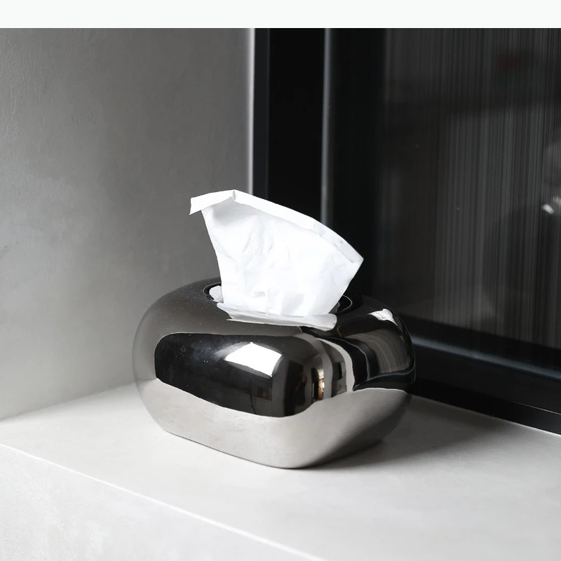 เซรามิคกล่องกระดาษทิชชูเครื่องประดับกระดาษผ้าเช็ดปากกล่องกระดาษทิชชูกล่องตกแต่งตาราง Tissue Organizer ผ้าเช็ดปาก